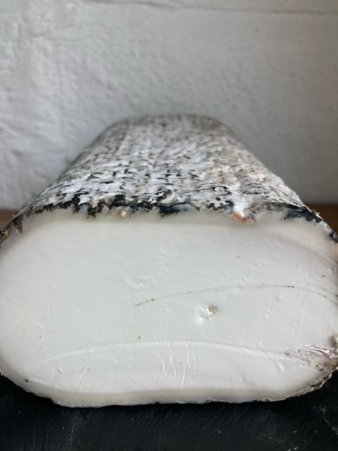 Close up of Monte Enebro cheese