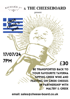 Greek cheese and wine night in Greenwich south east London