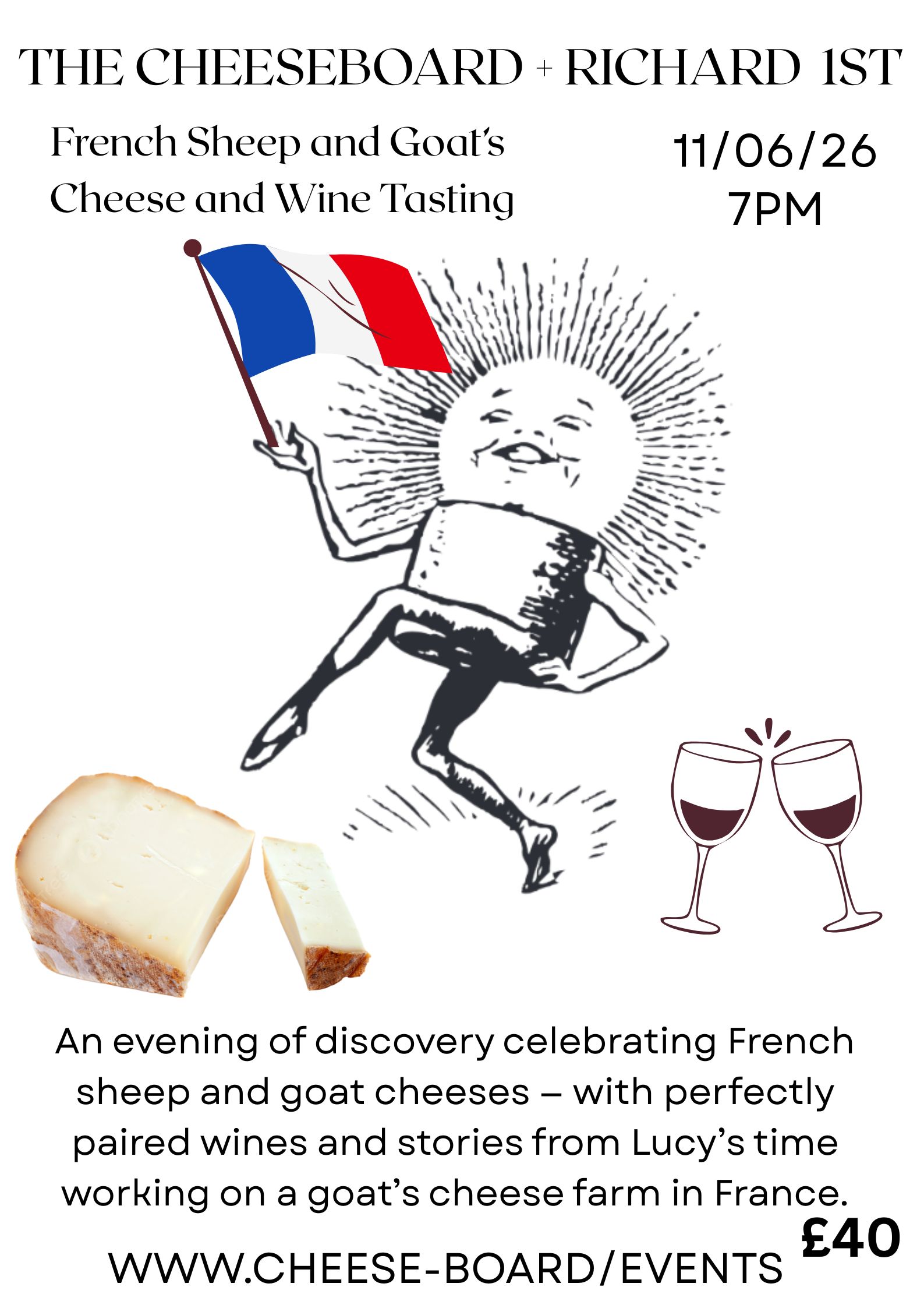 11/06/26: French Sheep and Goat's Cheese with wine pairings